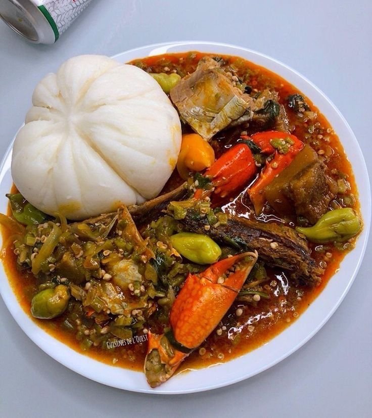 Banku & Okra Stew
