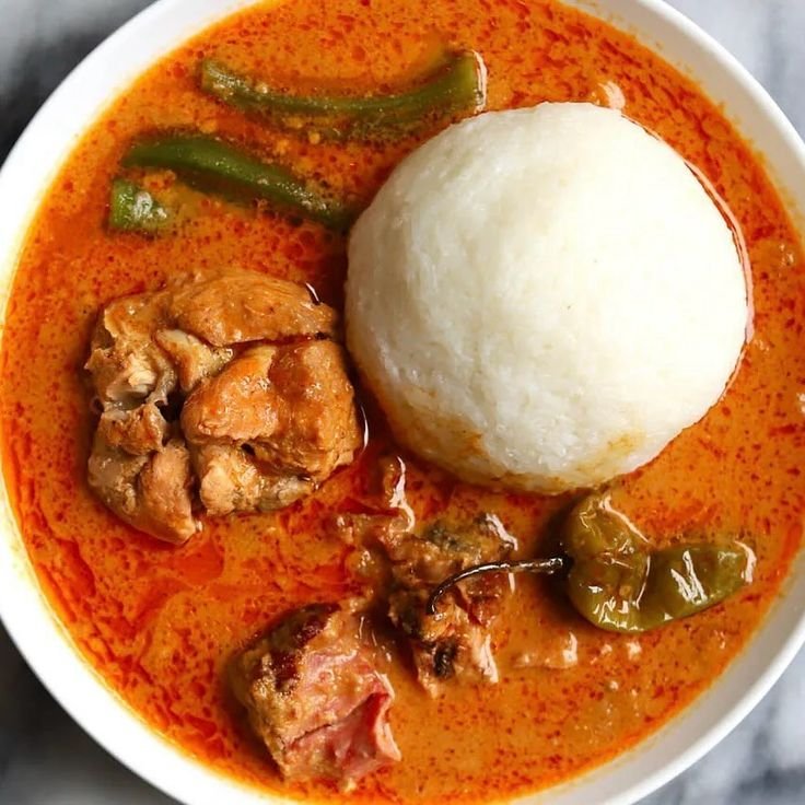 Omotuo & Groundnut Soup